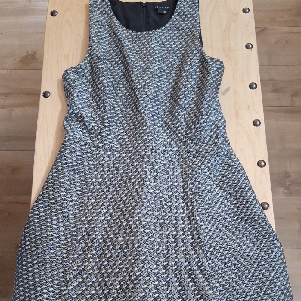 Elegant Gray Patterned Dress